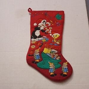 4/$60 Looney Tunes Christmas Stocking - Red